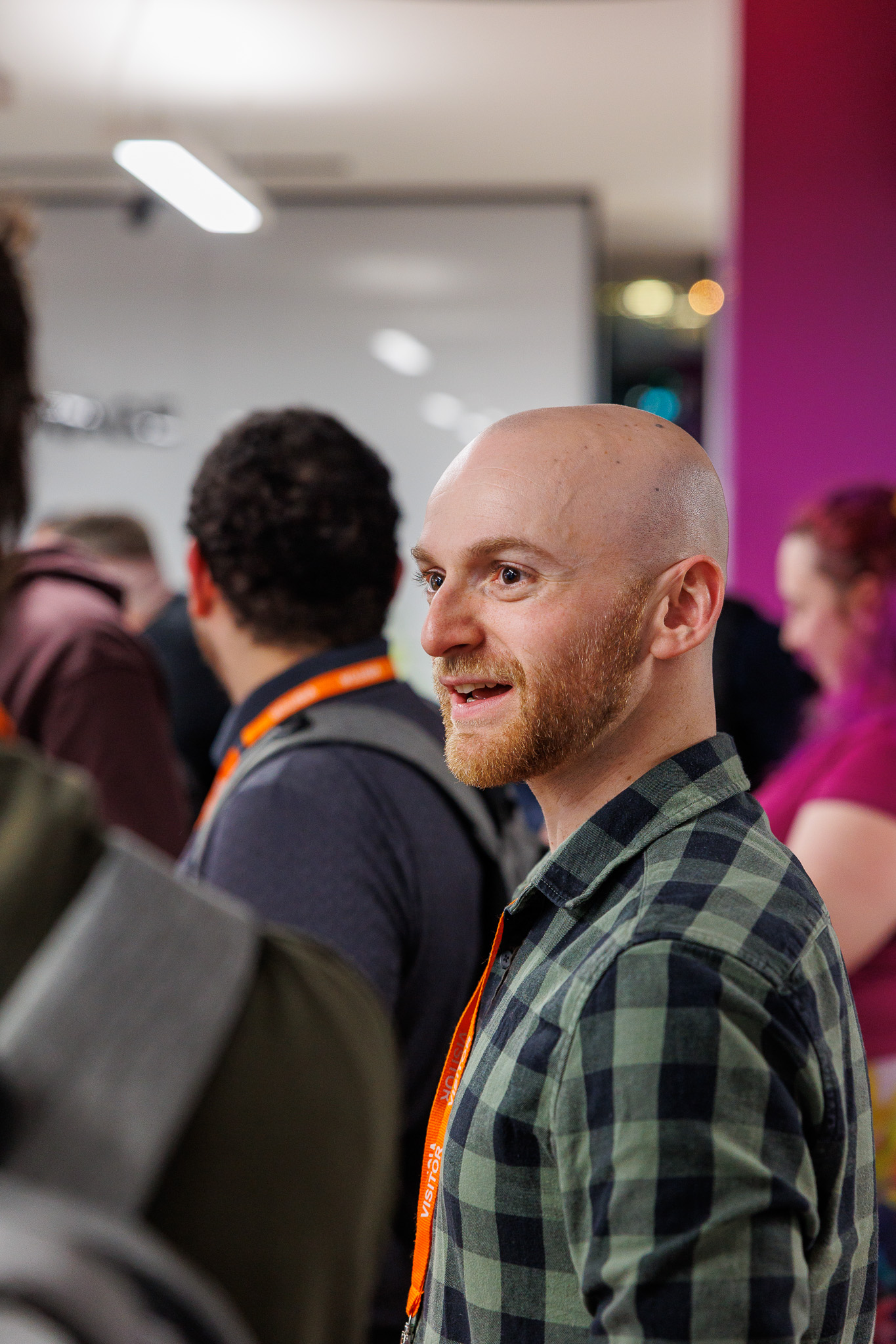 Attendee networking at Laravel London